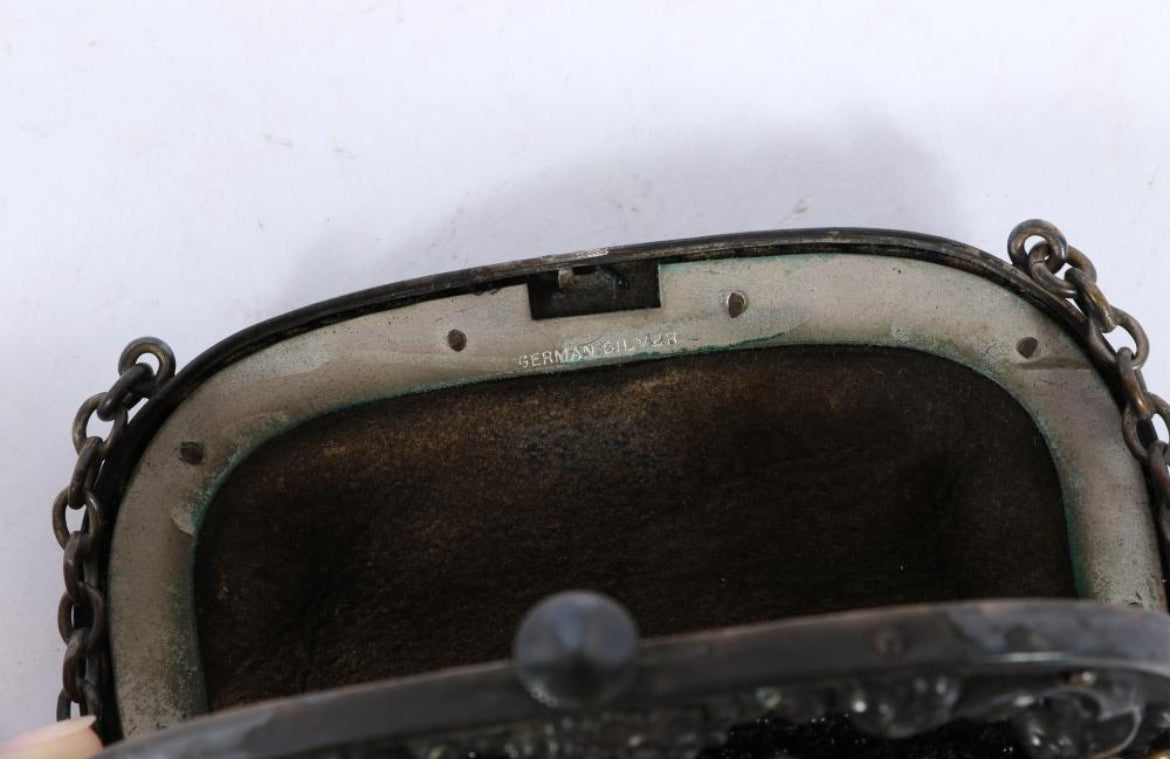 Victorian Beaded Mourning Purse