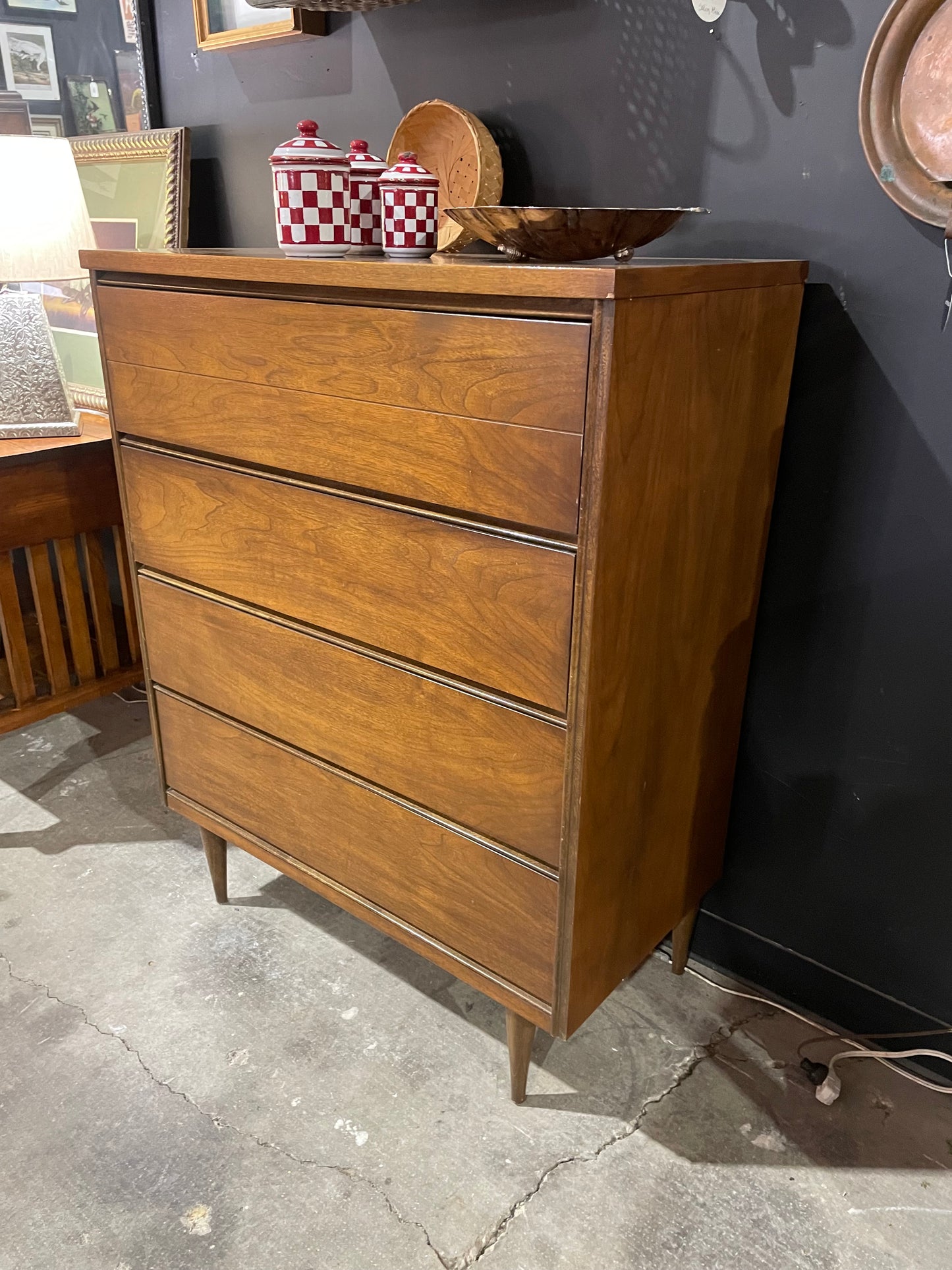 Basset Mid Century Wooden Dresser