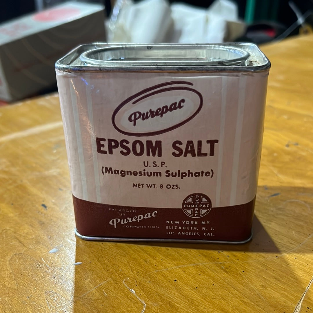 Vintage Purepac Epsom Tin
