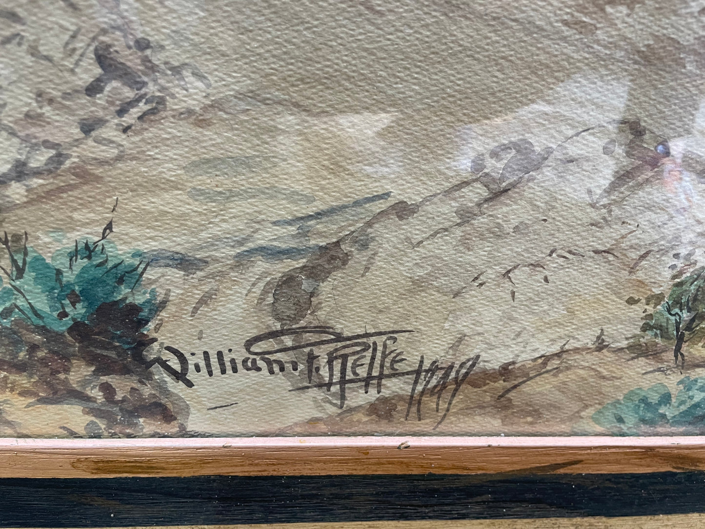 William F. Relfe Watercolor 1949