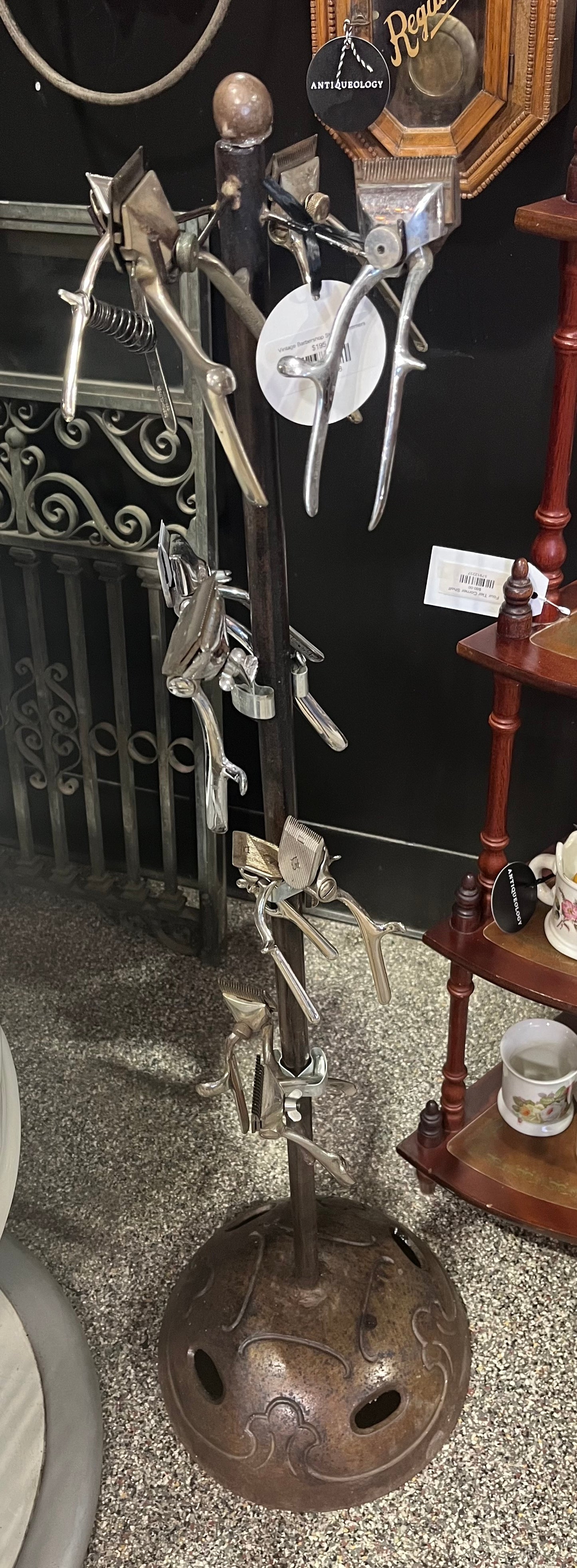 Vintage Barbershop Stand & Trimmers