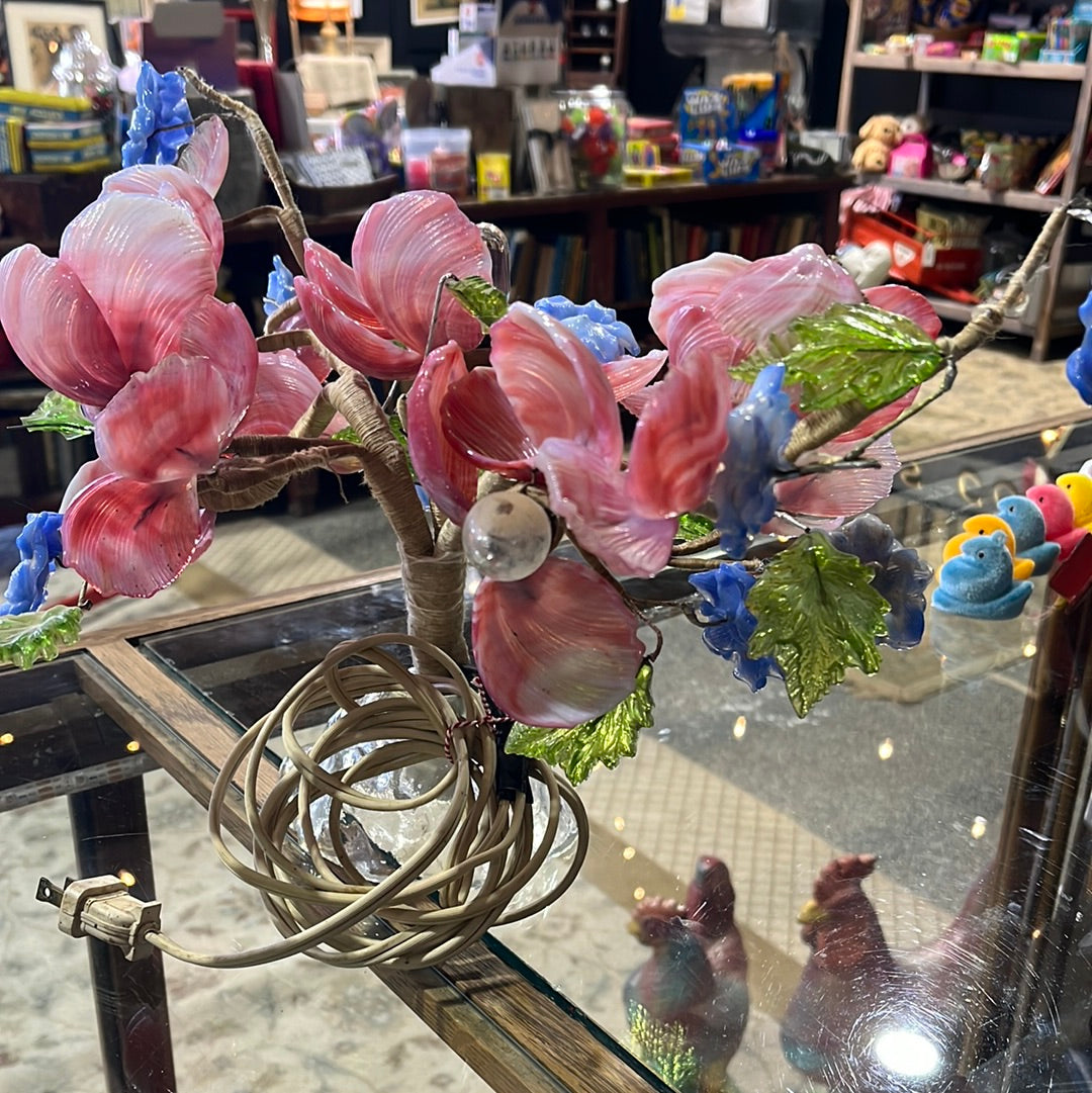 MCM Glass Flower lamp