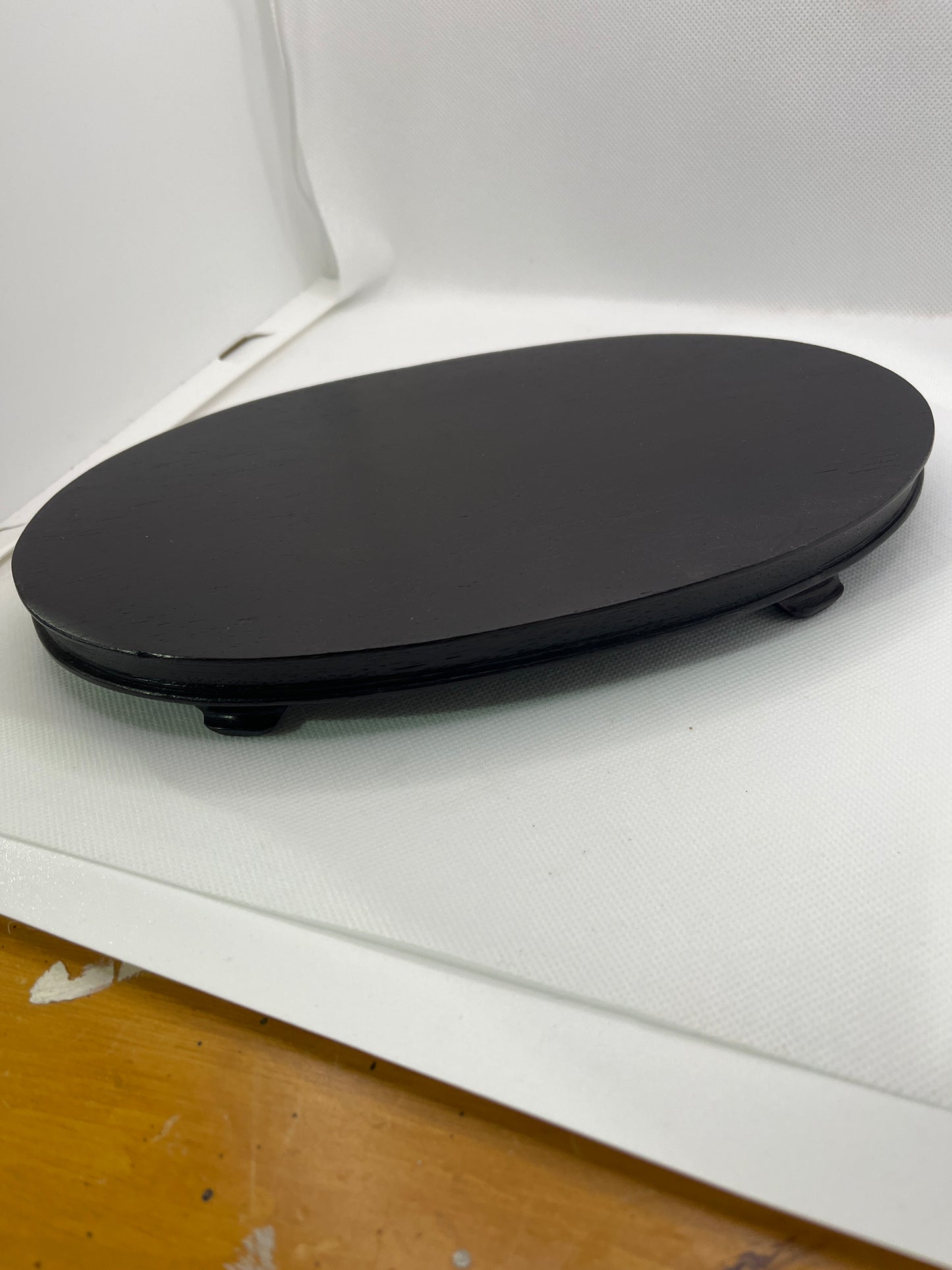 Vintage rosewood oval stand