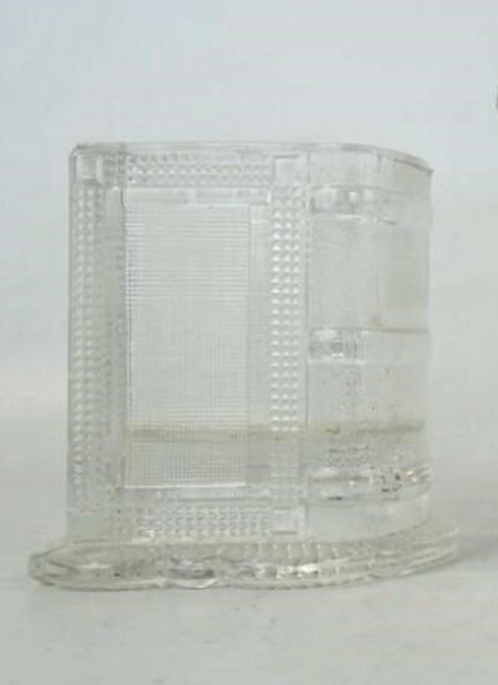 Antique Adams Glass Toothpick Match Holder