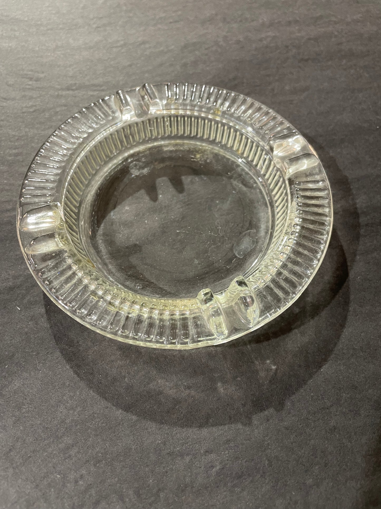 4.5" MCM Cut Glass Ash Tray
