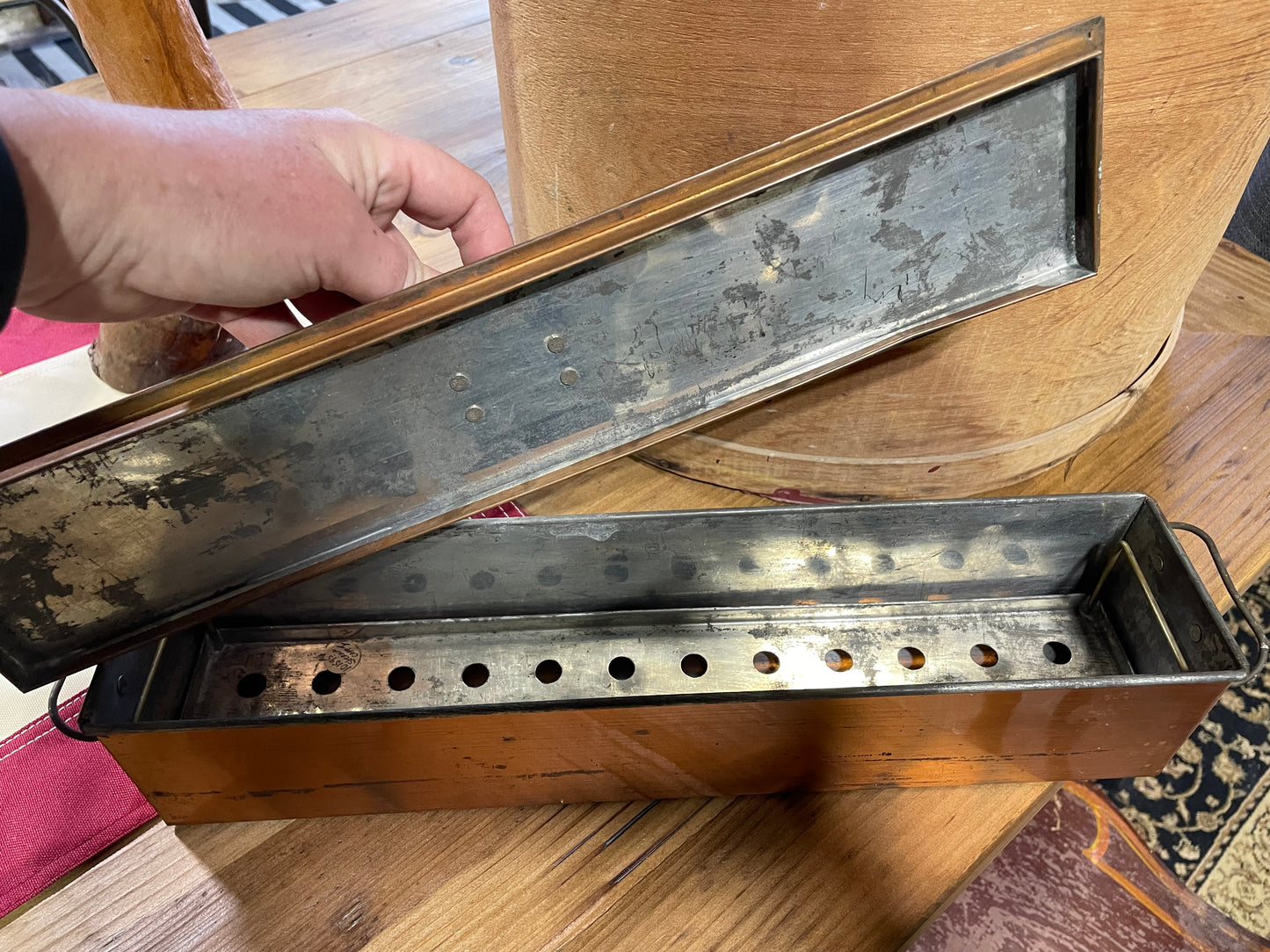 Antique Copper Medical Steam Box