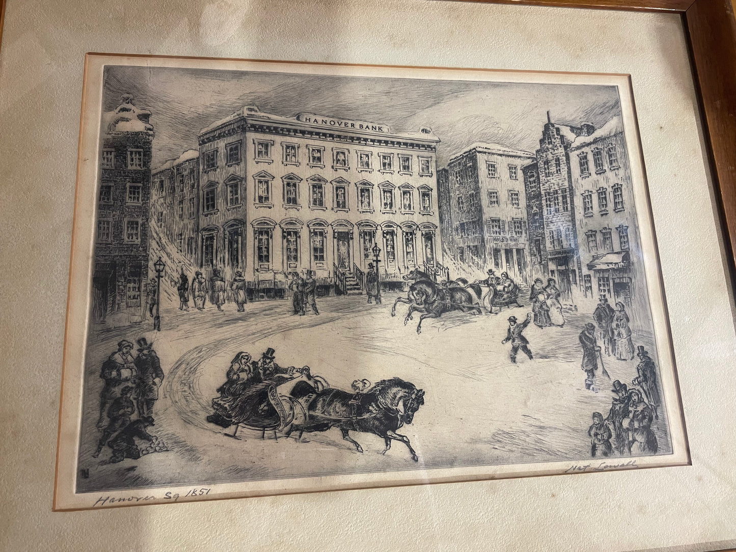 Hanover Sq. 1851 by Nat Lowell, Original