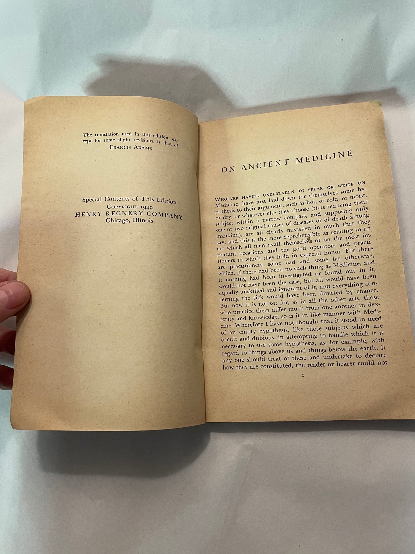 1949 Hippocrates Paperback