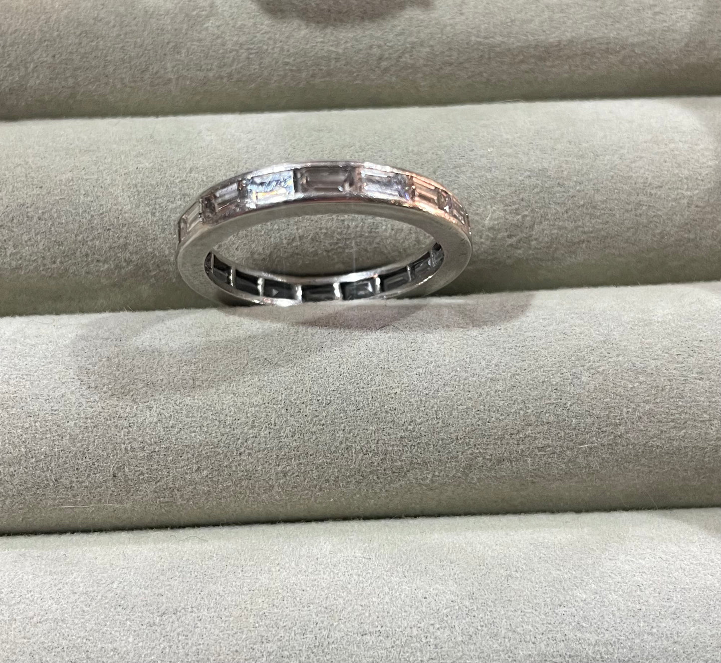 Vintage 1 ct. Diamond & Platinum Band