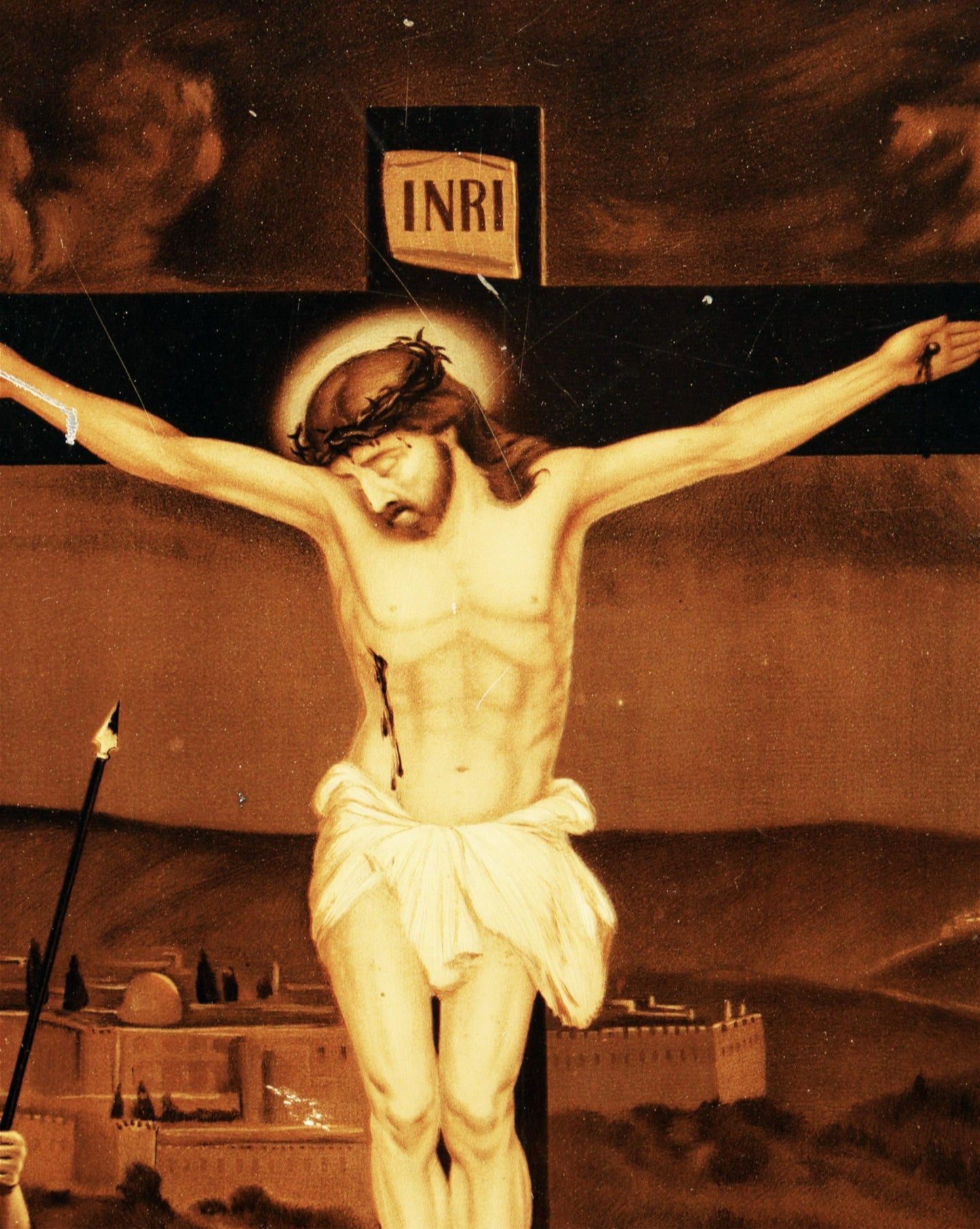 1900s Christian Retablo Tin