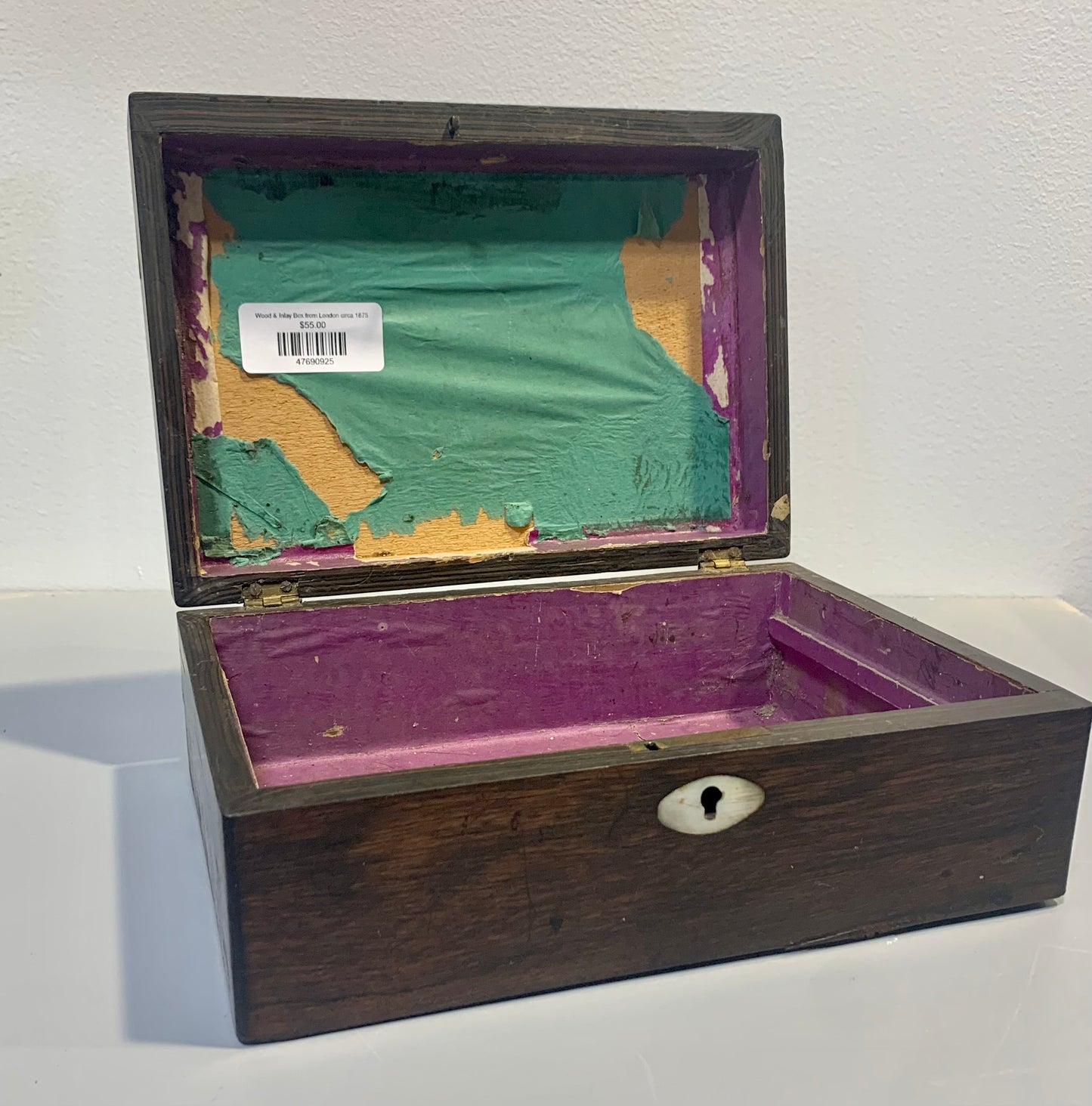 Wood & Inlay Box from London circa 1875