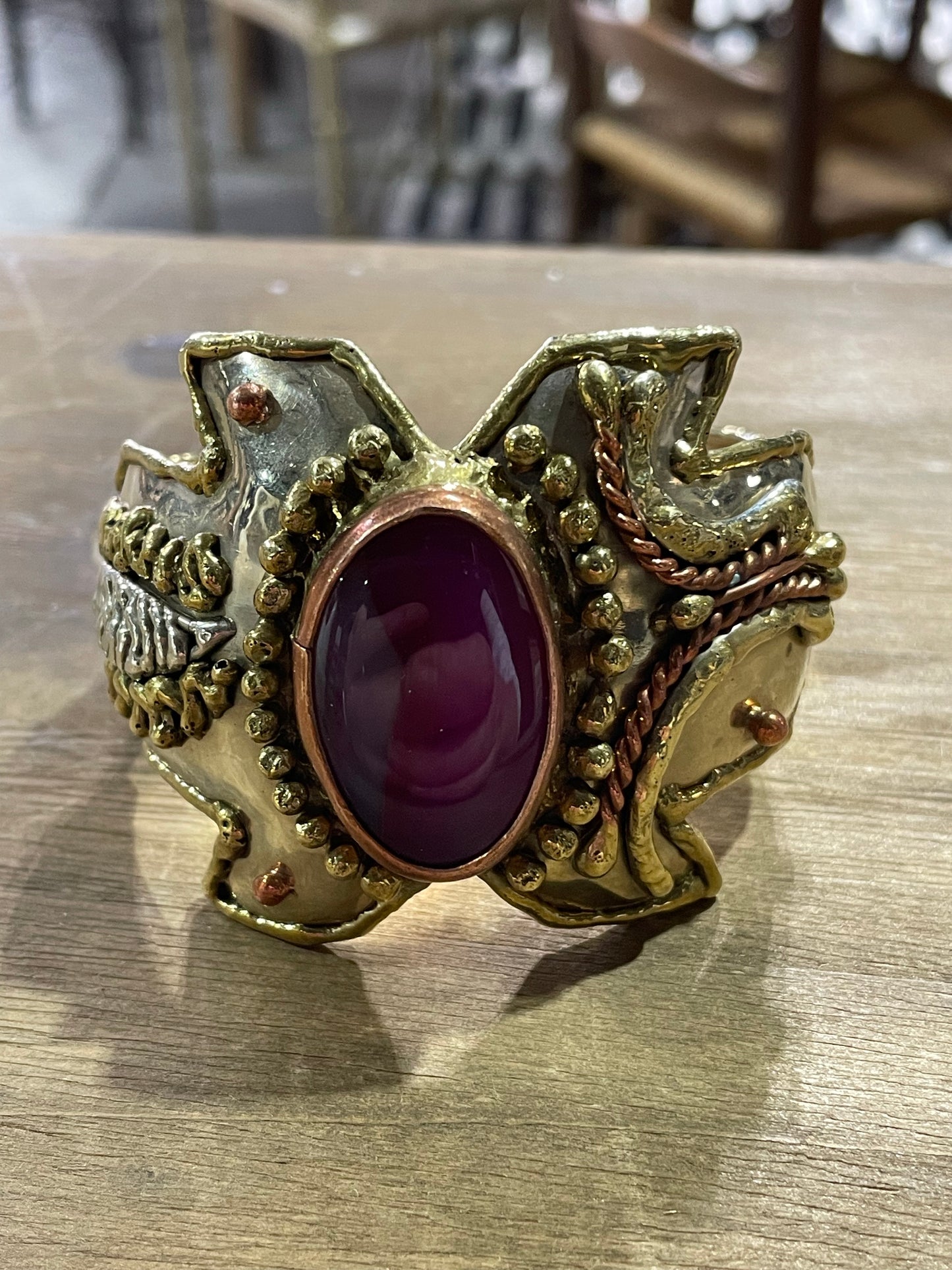 Copper & Agate Cuff Bracelet