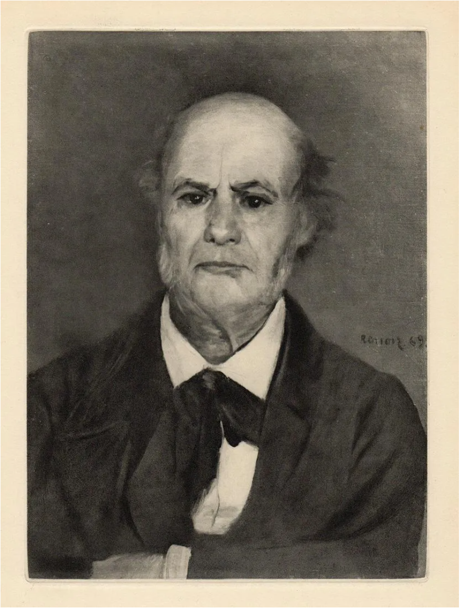 1919 RENOIR Engraving Léonard Renoir, The Artist’s