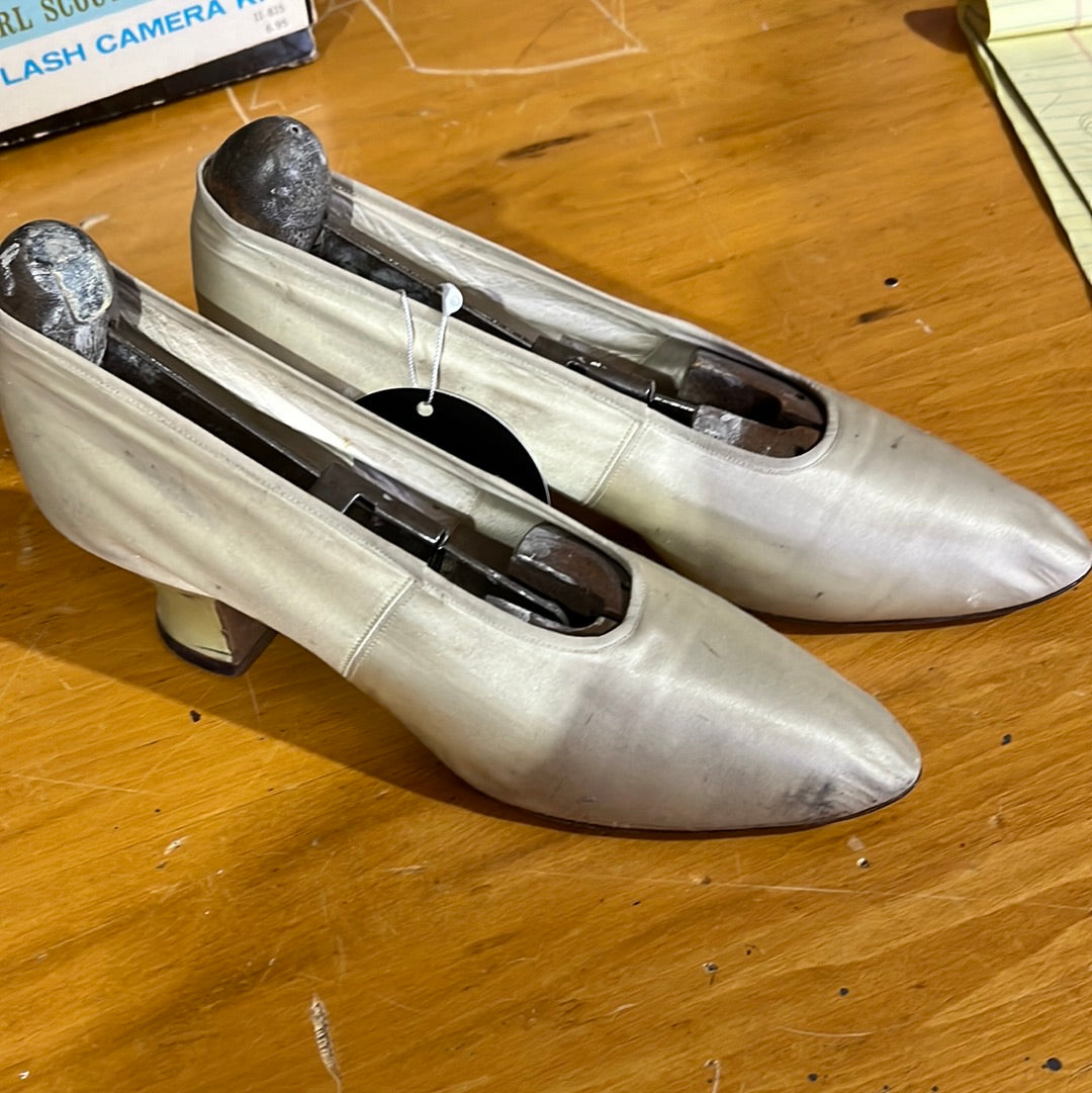 Vintage Silk Wedding Shoes