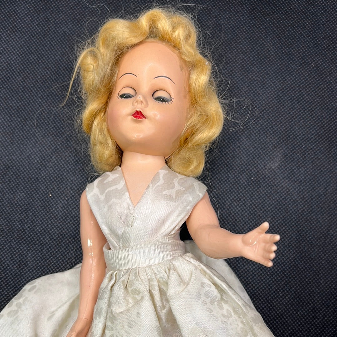 Vintage Hard Plastic 11” Doll