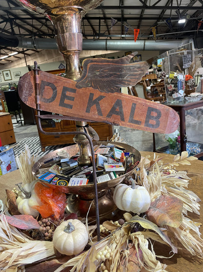 1940's Dekalb Seed Flying Corn Weather Vane