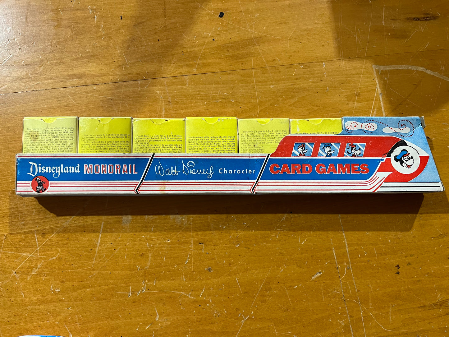 Disneyland Monorail character card games