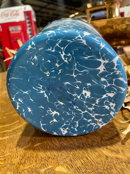 XL Blue Graniteware Cup