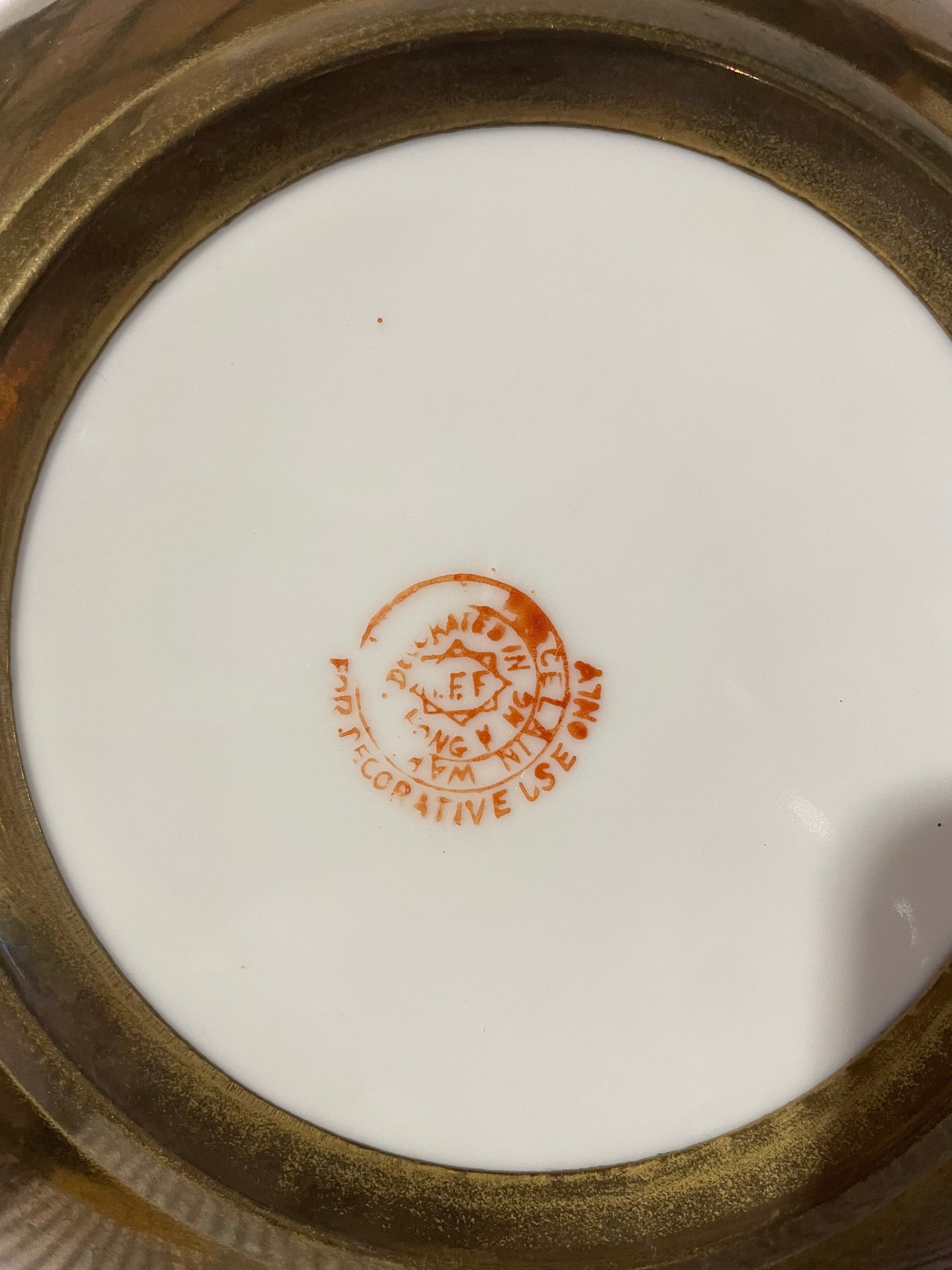 Japanese Porcelain & Pewter Bowl