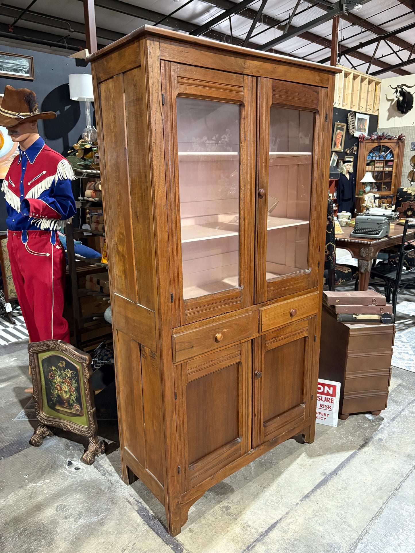 Antique Wooden Pie Locker