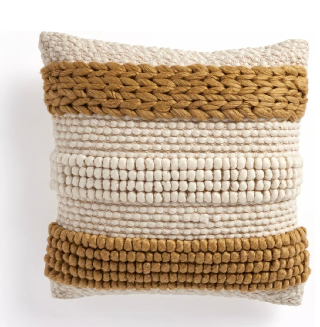 FOUR HANDS Ochre Stripped Pillow