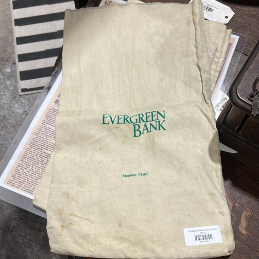 Vintage Evergreen Bank Bag