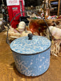 Lt. Blue Lidded Graniteware Bucket