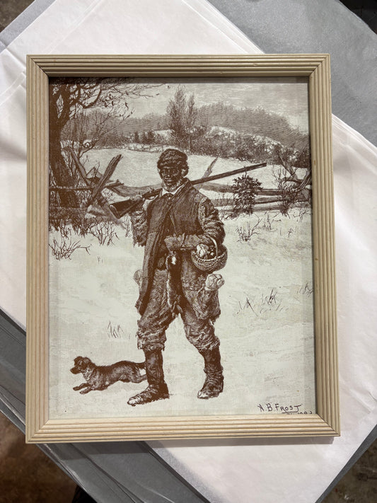 A.B. Frost Vintage Print, Christmas Morning