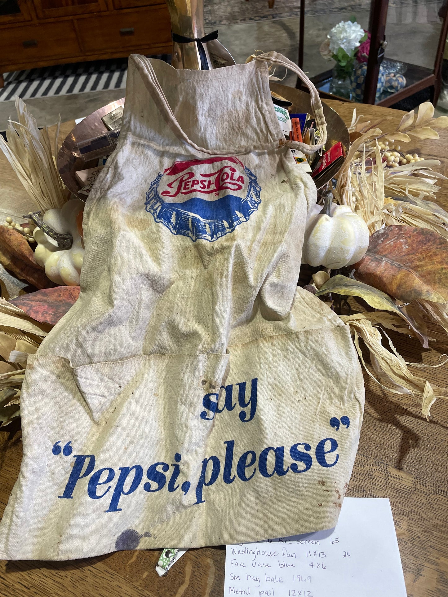 Small 1940s Pepsi Cola Apron