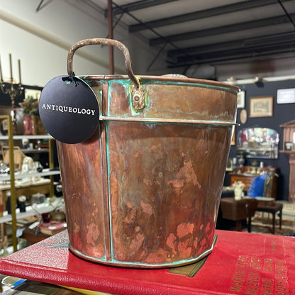 1800s Copper Pail from Massachusetts