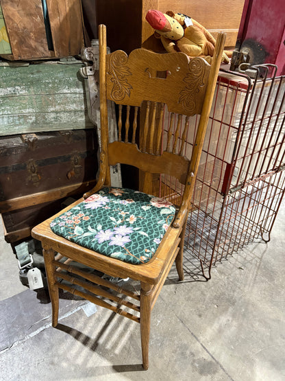 Antique Oak Spindle Dining Chair