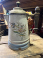 Flower enamelware coffee pot