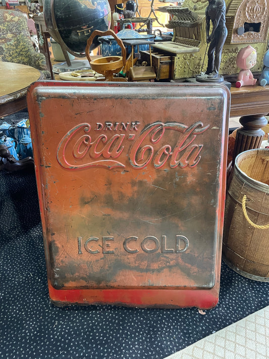 1938 Coca Cola Cooler Panel