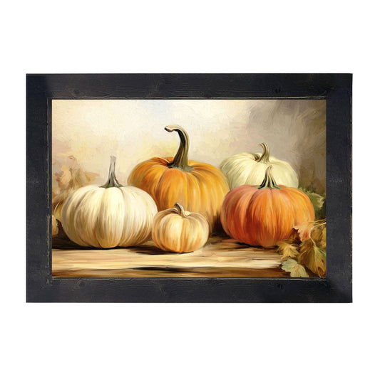 Table of Pumpkins, Framed Art