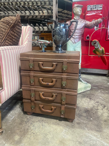 Vintage Luggage Side Table