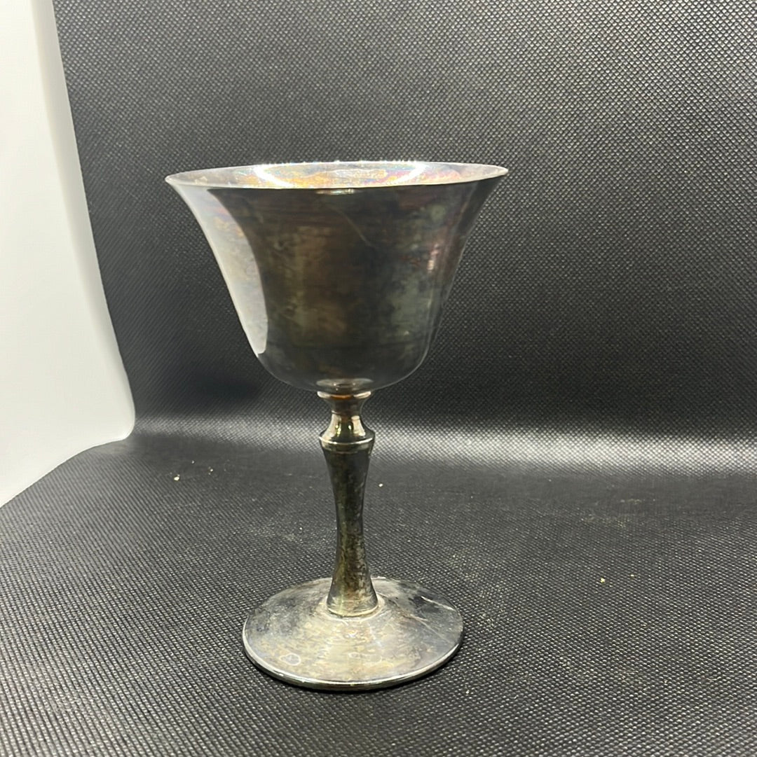 Vintage silver plate goblet