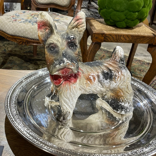 1940s Chalkware Carnival Dog