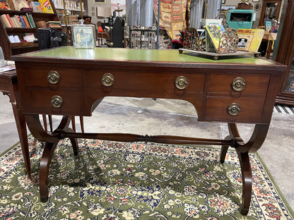 Antique Leather-Topped Desk