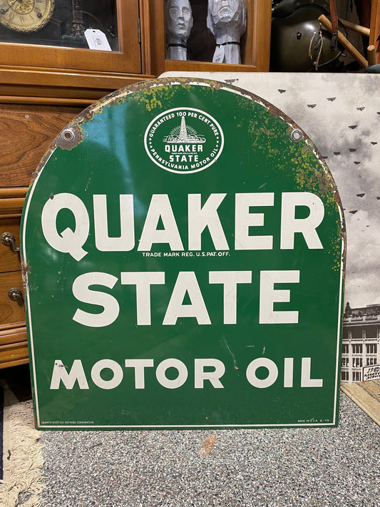 Vintage Quaker State Sign