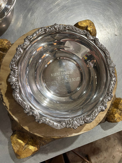 1986 Sailing Trophy Pedestal Bowl