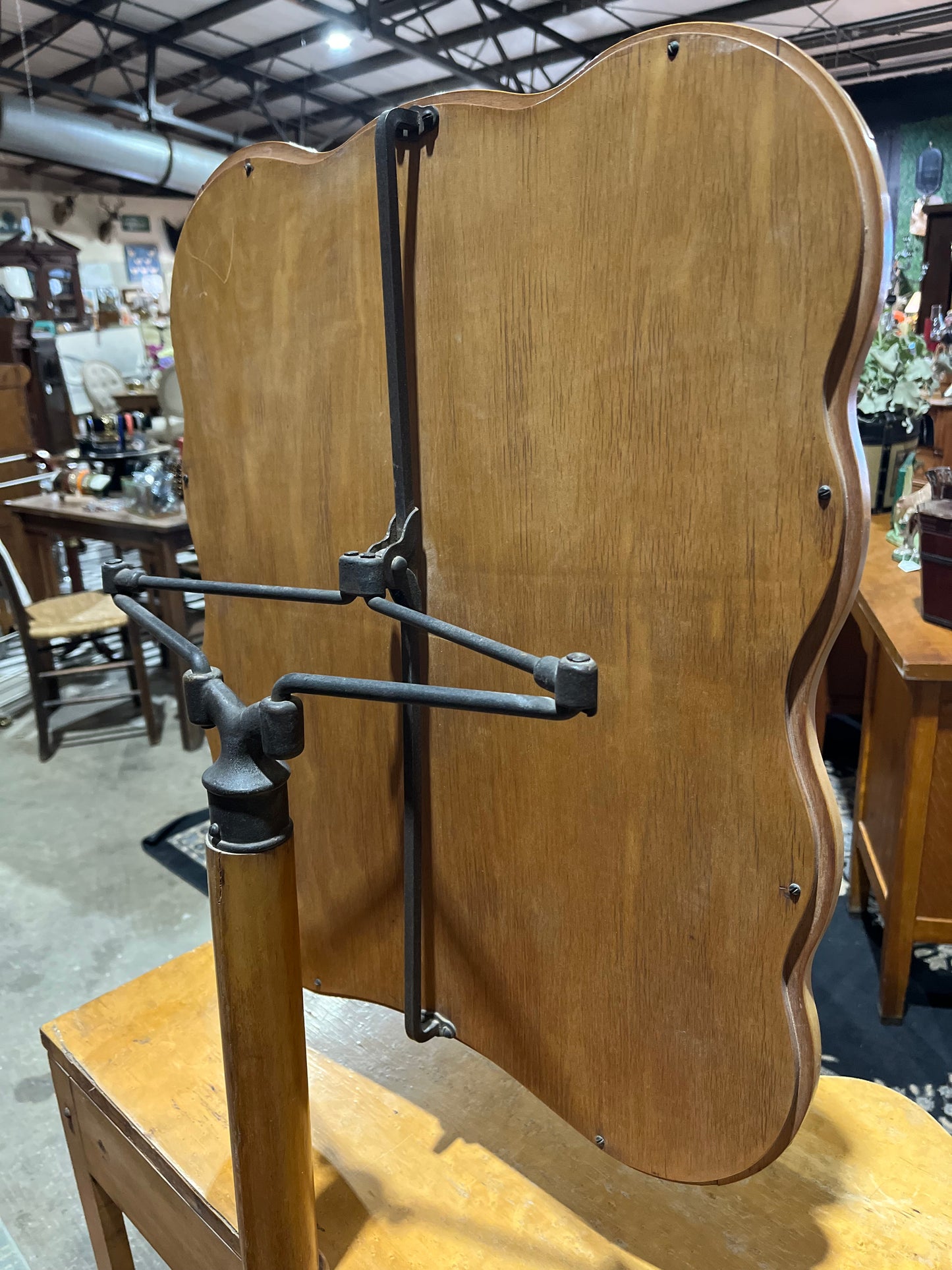 Rare 1940s Birds Eye Maple Mirrored Vanity