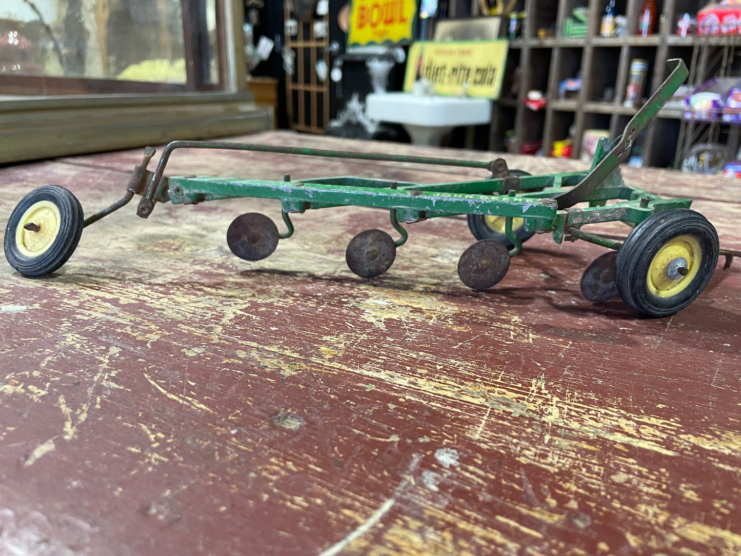 Vintage John Deere ERTL 4 Bottom Plow Toy