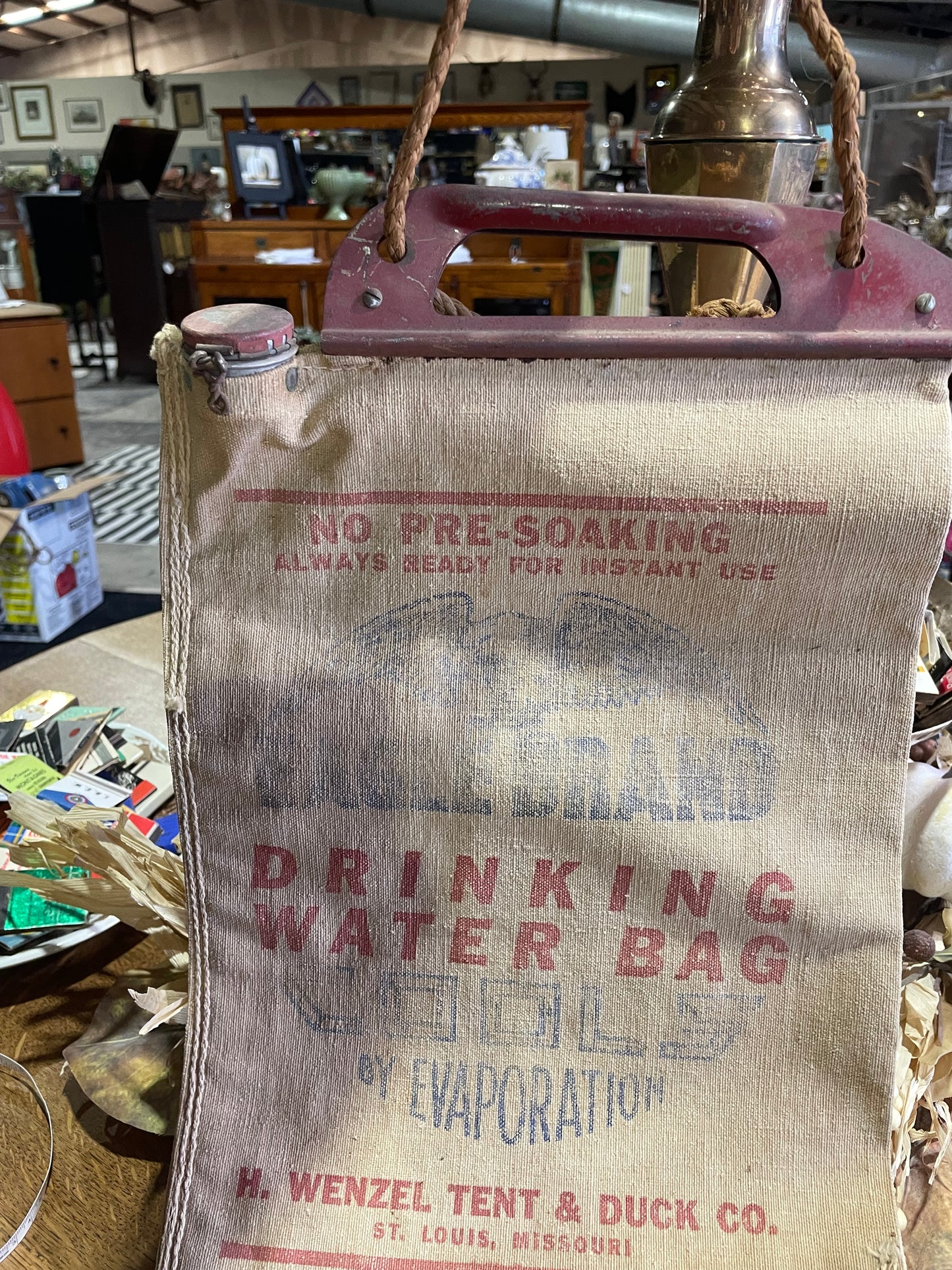 Eagle Brand Drinking Canvas Water Bag