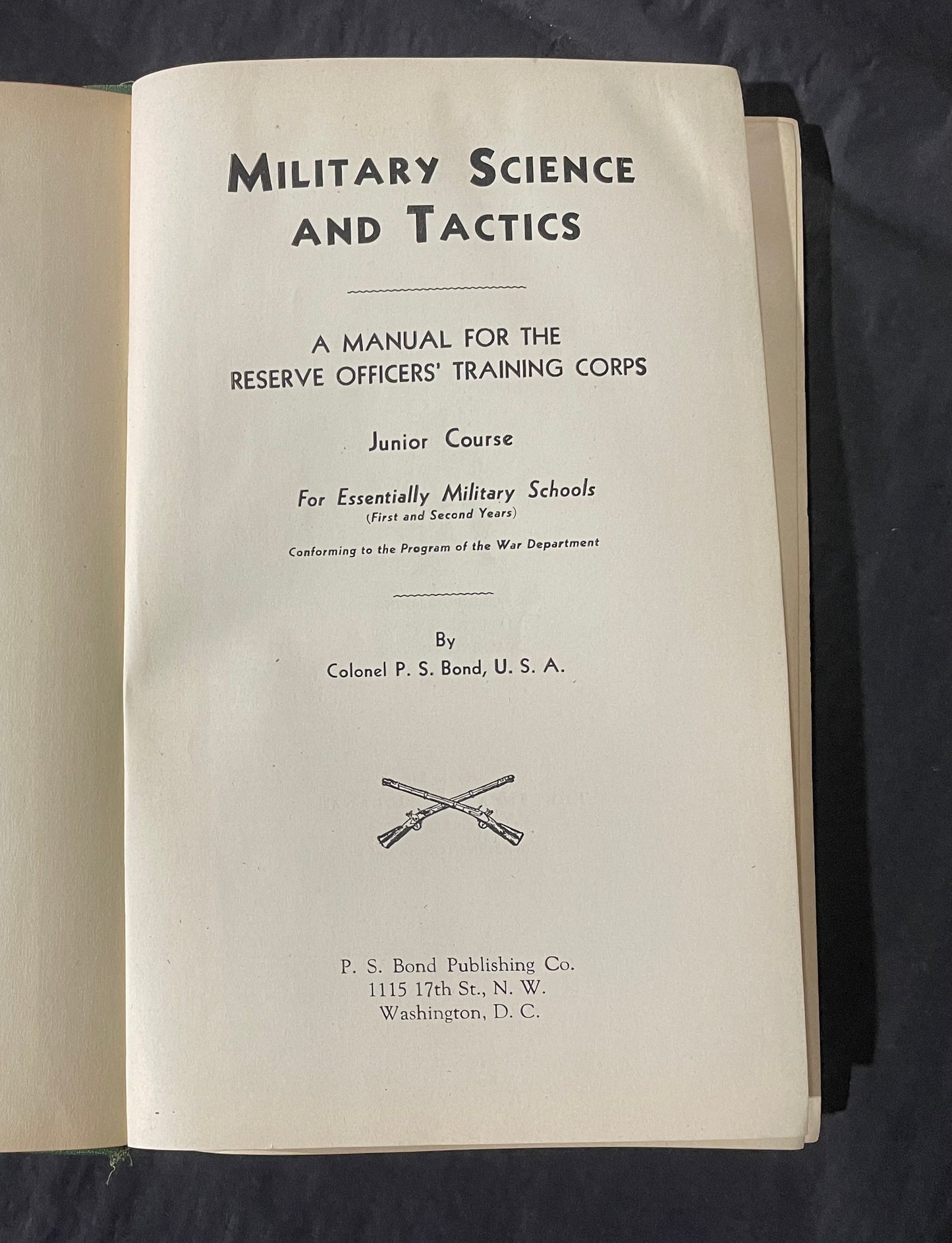 Military Science & Tactics, First Edition