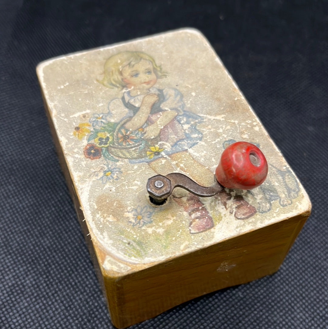 Vintage wooden music box