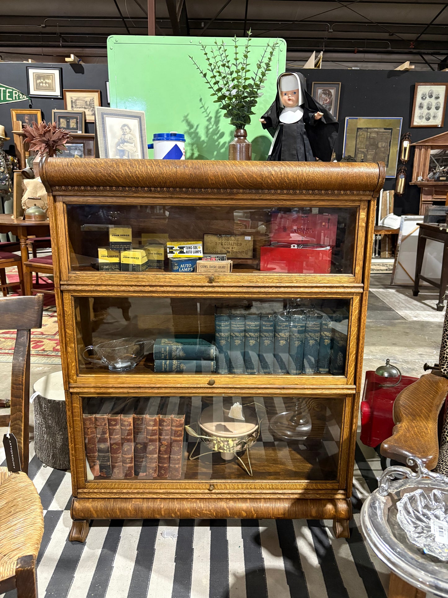 Quarter Sawn Oak Barrister Bookcase