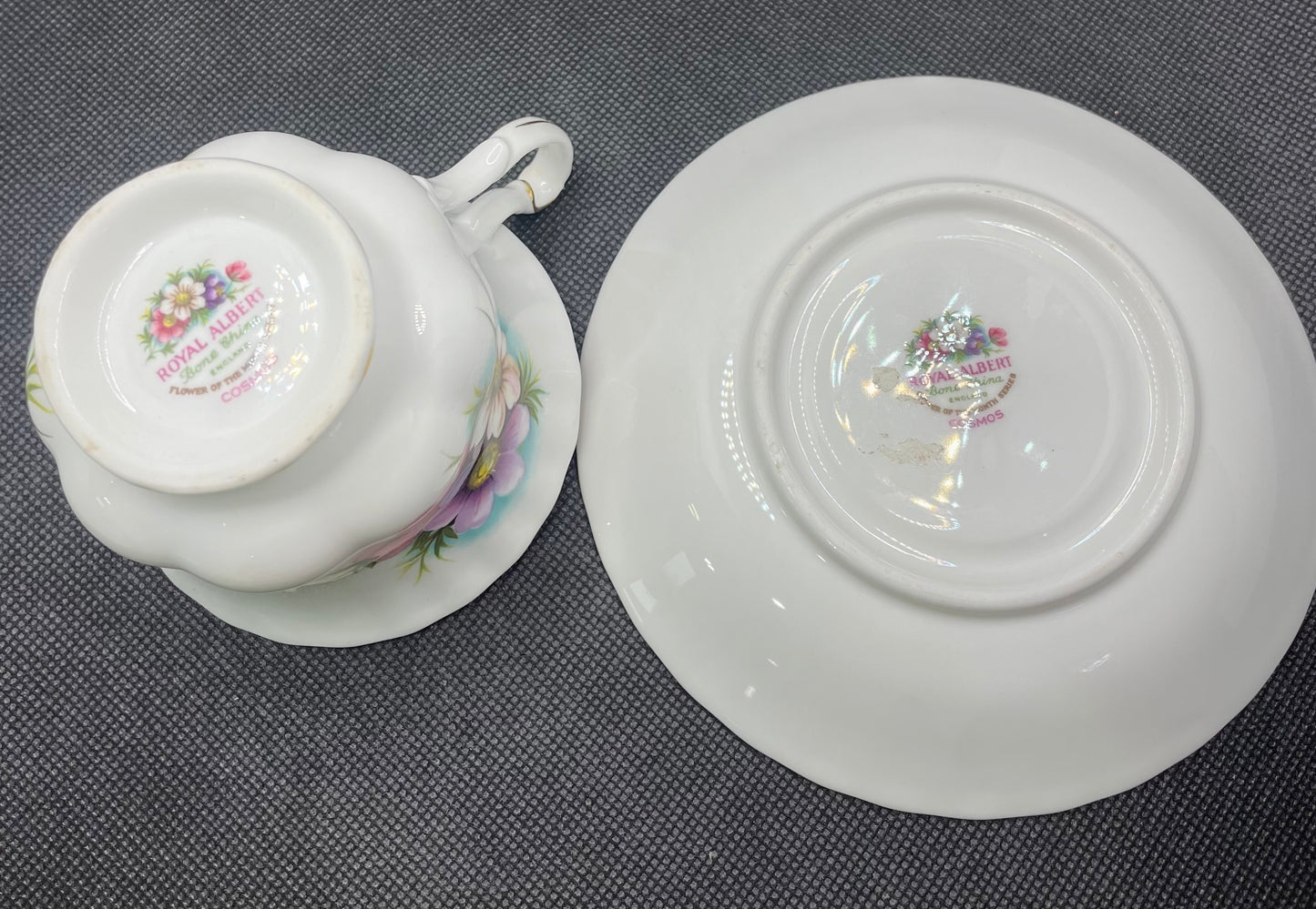 Vintage Royal Albert October Tea Cup & Saucer