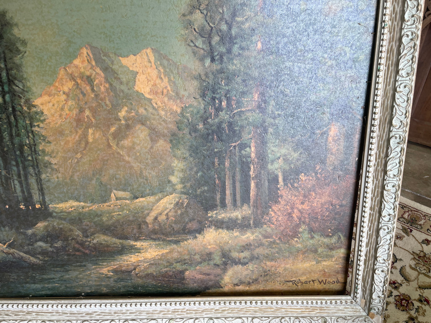 Robert Wood, Majestic Peaks Vintage Framed Print on Board