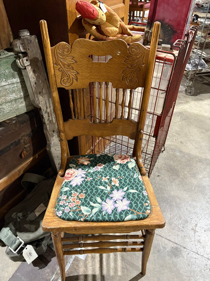 Antique Oak Spindle Dining Chair