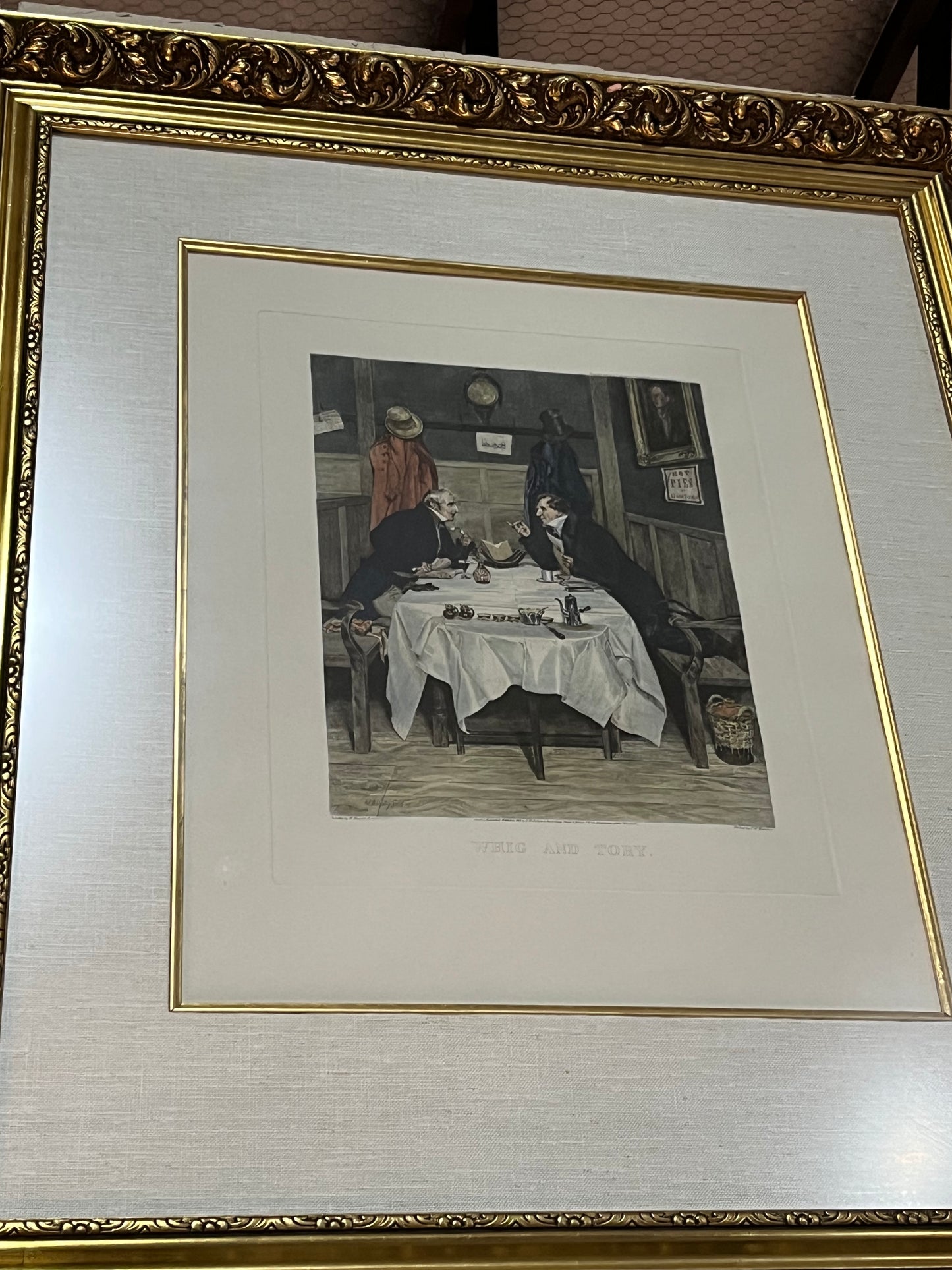 Framed 1908 Whig and Torrey Litho